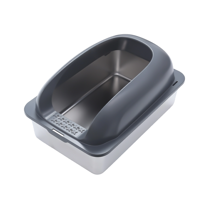 صندوق فضلات القطط الكبير السميك شبه مغلق